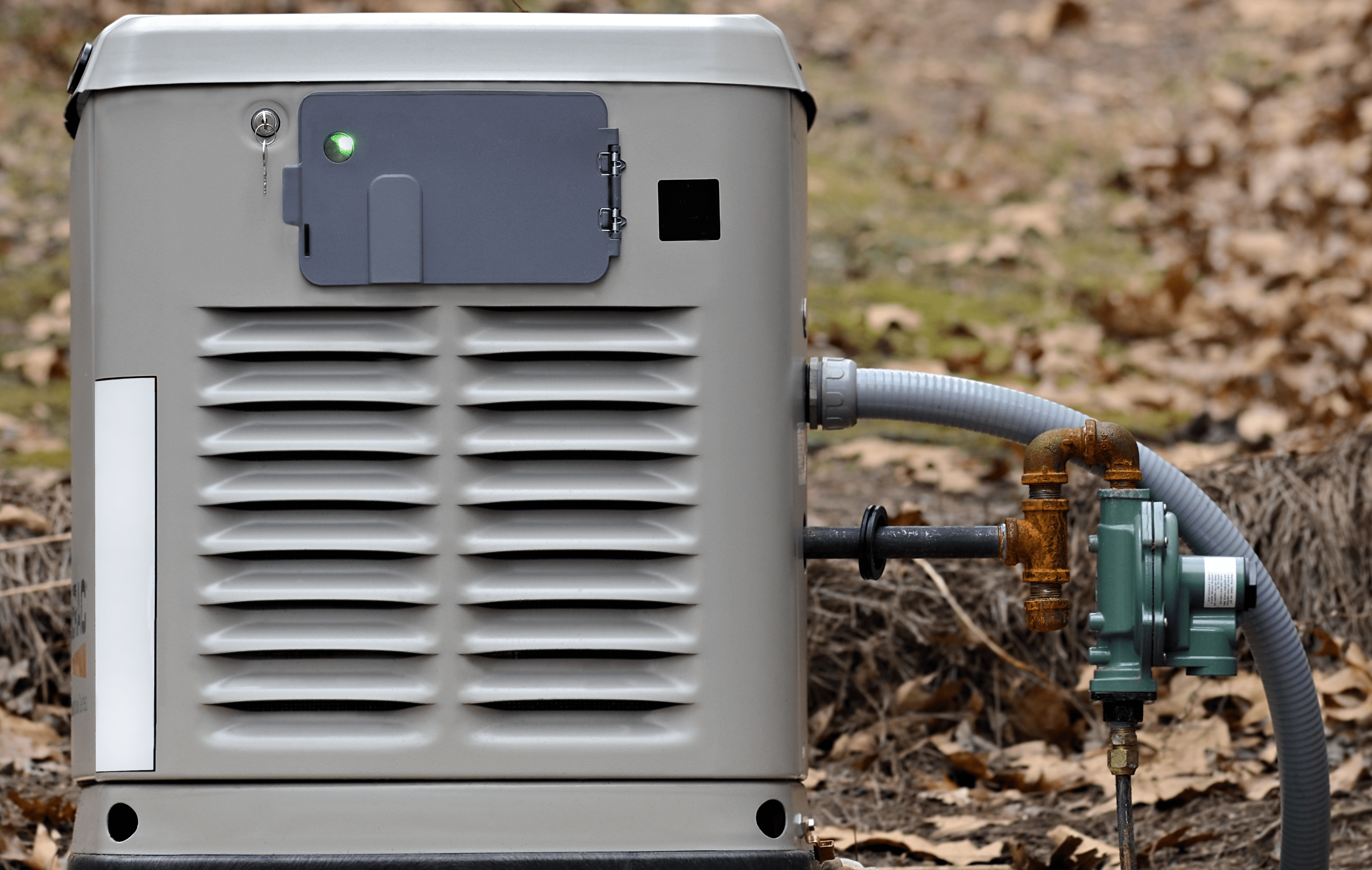 A home backup generator for use during power outages.